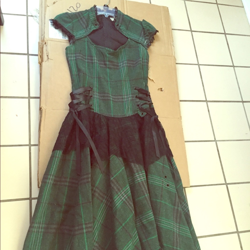 Lip Service Gothic Plaid Dress